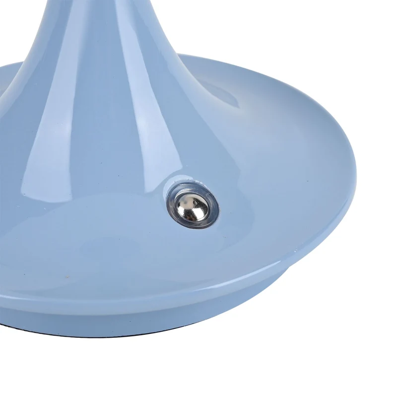 Designerlampe: Kabellos dimmbare Pilz-Tischlampe mit 3 Lichteinstellungen, weiß