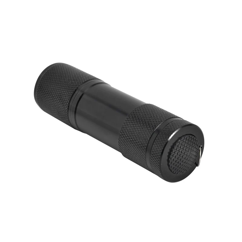 Mini-UV-Licht Taschenlampe, Metall, Kratzfest, (AAA Batterien nicht inklusive), 150g