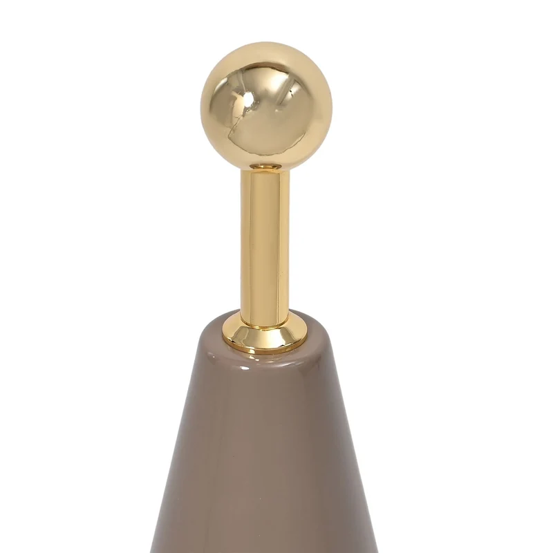 Kabellose Tischlampe mit Touch-Steuerung, Magnetdesign, Orientalisches Muster, 23x31 cm, taupe