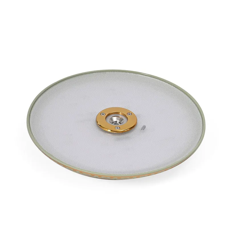 Kabellose Tischlampe mit Touch-Steuerung, Magnetdesign, Orientalisches Muster, 23x31 cm, taupe