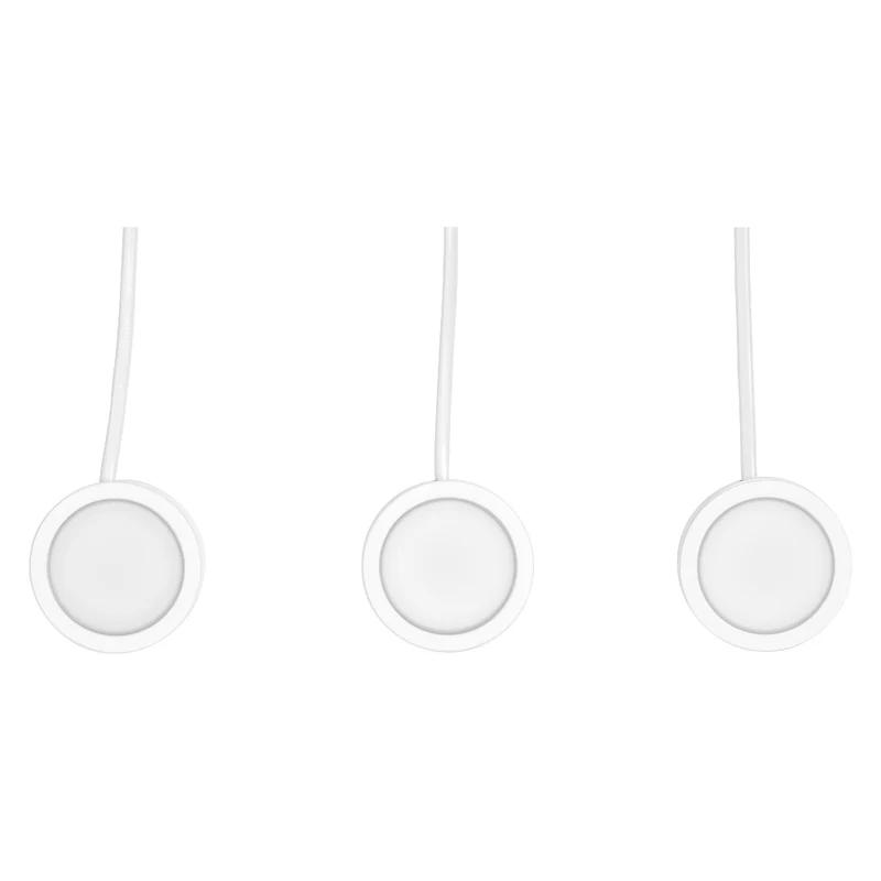 OSRAM UNDERCABINET SPOT PUCK LED Unterbauleuchte, 65mm, 3x3W, 3000K, Warmweiß, Weiß