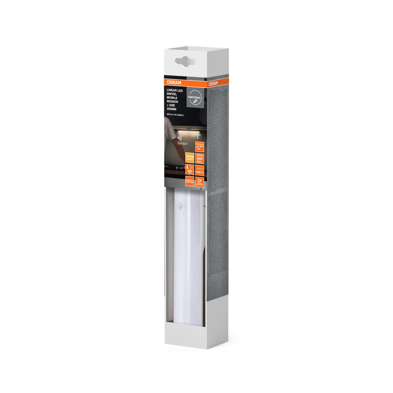 LINEAR LED SWIVEL MOBILE SENSOR schwenkbare Unterbauleuchte, 35cm, 4W, 3000K, Warmweiß