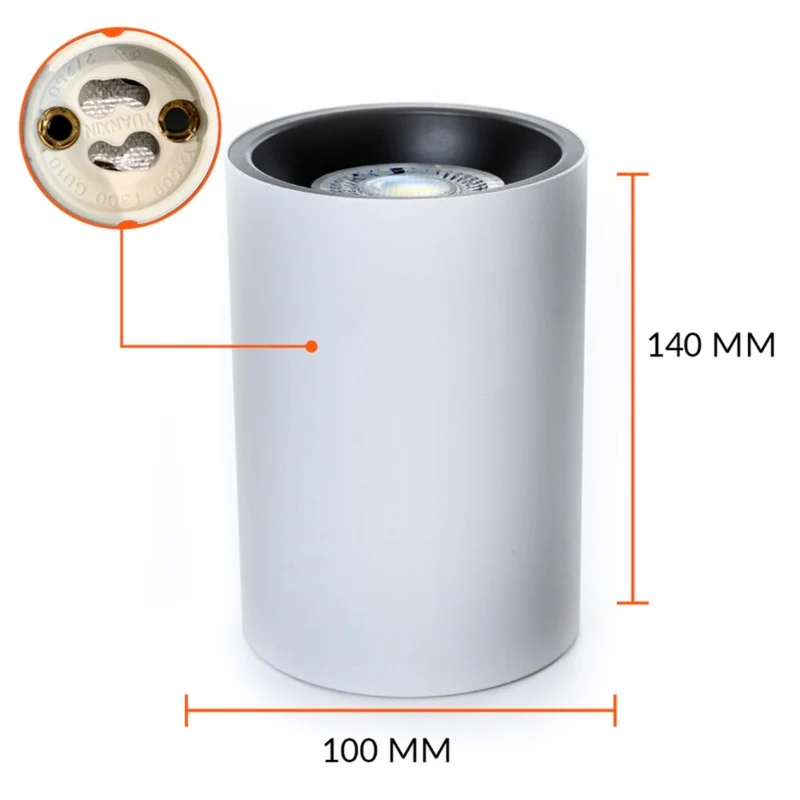 Aufbaustrahler SPOTLIGHT GU10 rund