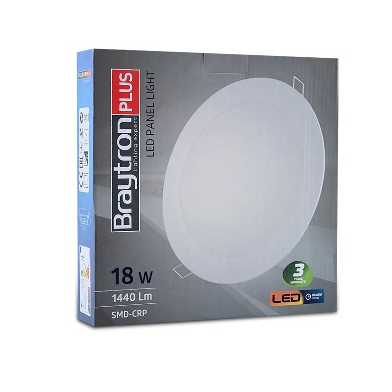 LED Panel 18W 230V 1360lm 4200K / 6400K rund