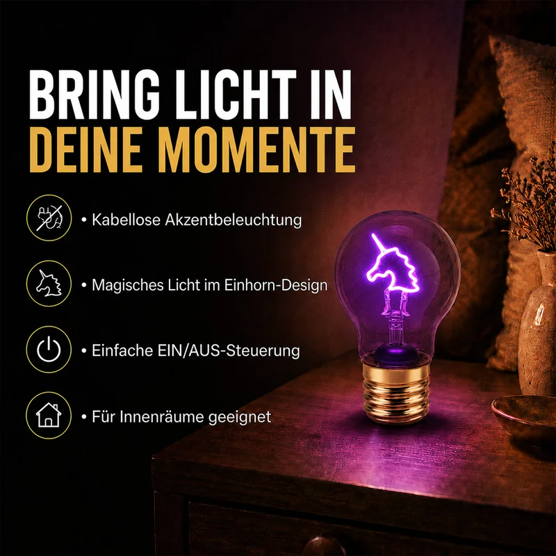 LIVMORE Dekorative Wiederaufladbare LED-Glaslampe mit Doppelherz-Motiv & USB-C (ca. 6,5 x 12 cm)