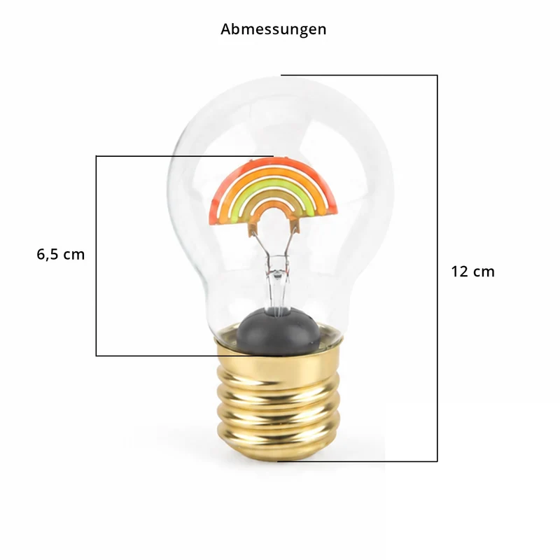 LIVMORE Dekorative Wiederaufladbare LED-Glaslampe mit Love-Motiv & USB-C (ca. 6,5 x 12 cm)
