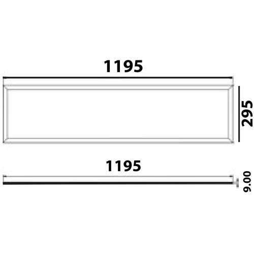 LED Panel Light 40W 4000lm 120cm x 30cm