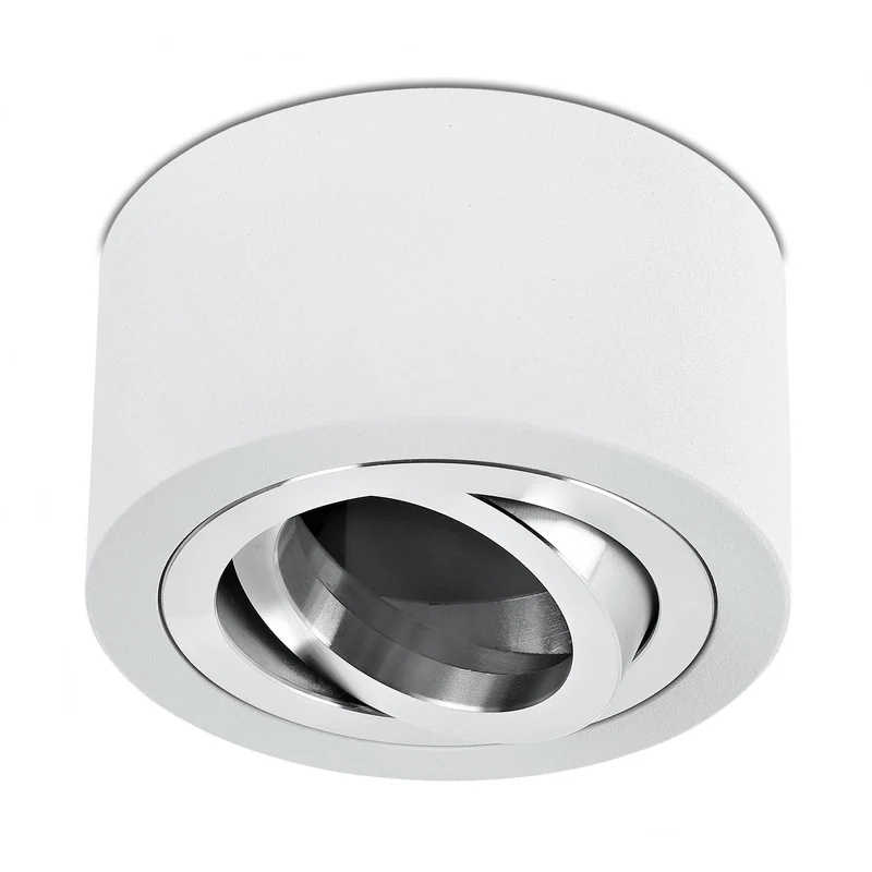 Aufbaustrahler Aluminium Weiß 50mm inkl. LED-Modul