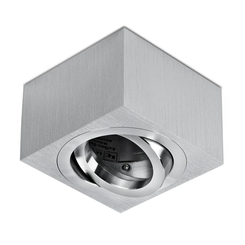 Aufbaustrahler Aluminium Bicolor 50mm eckig inkl. LED-Modul