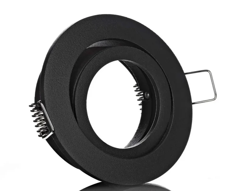 Einbaustrahler Rahmen schwarz 68mm mit Klickverschluss