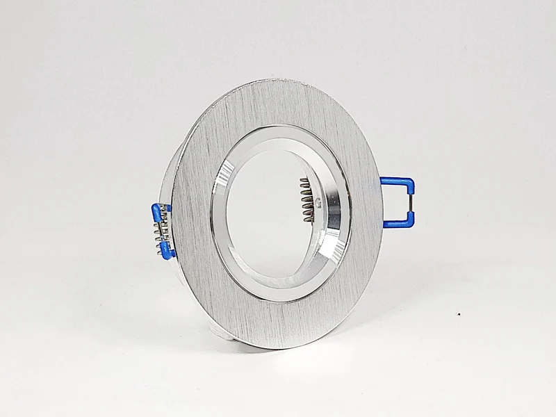 Einbaustrahler Rahmen Aluminium gebürstet rund 68mm