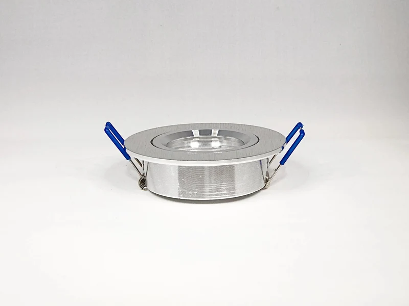 Einbaustrahler Rahmen Aluminium gebürstet rund 68mm