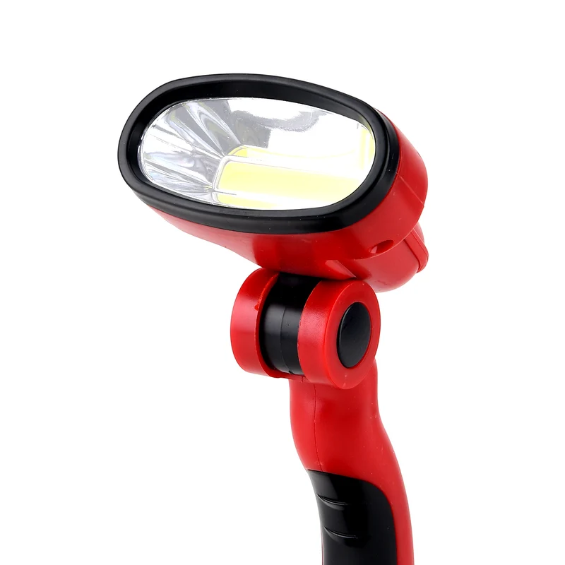 LIVMORE COB-Tischlampe, drehbar, 20x11x8,5cm, Rot-Schwarz