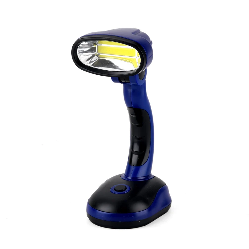 LIVMORE COB-Tischlampe, drehbar, 20x11x8,5cm, Rot-Schwarz