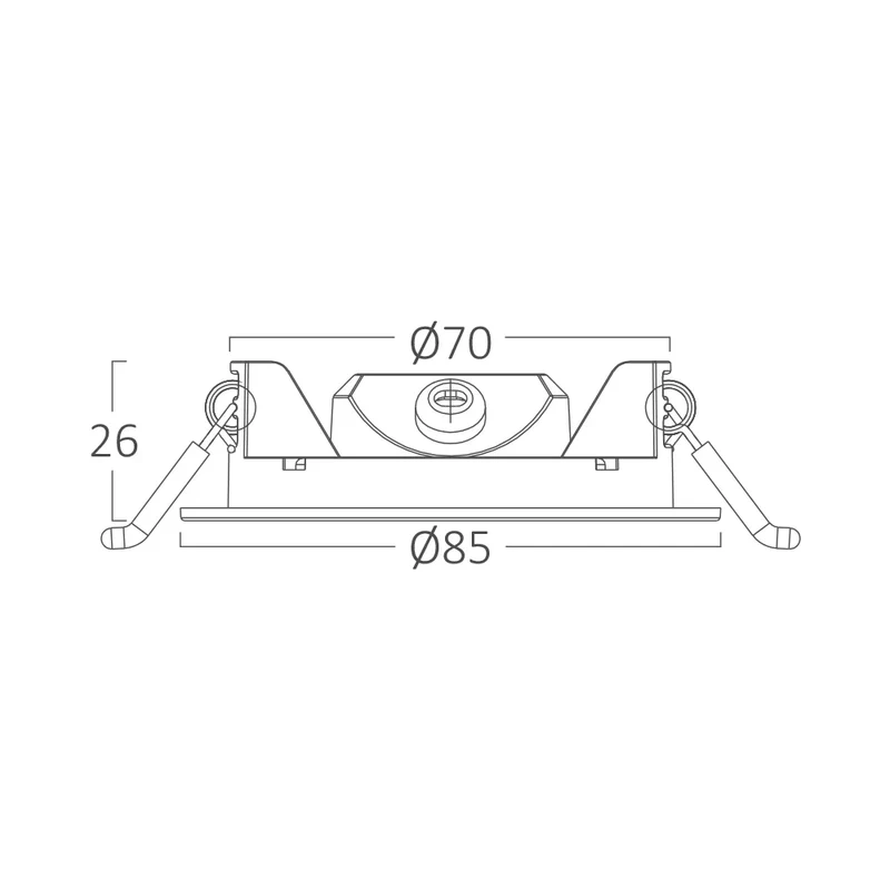 LED Panel rund 3W CCT IP20