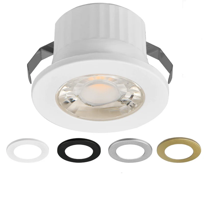 LED Einbauspot Mini 3W 240lm IP54 inkl. 4 Dekor-Ringe