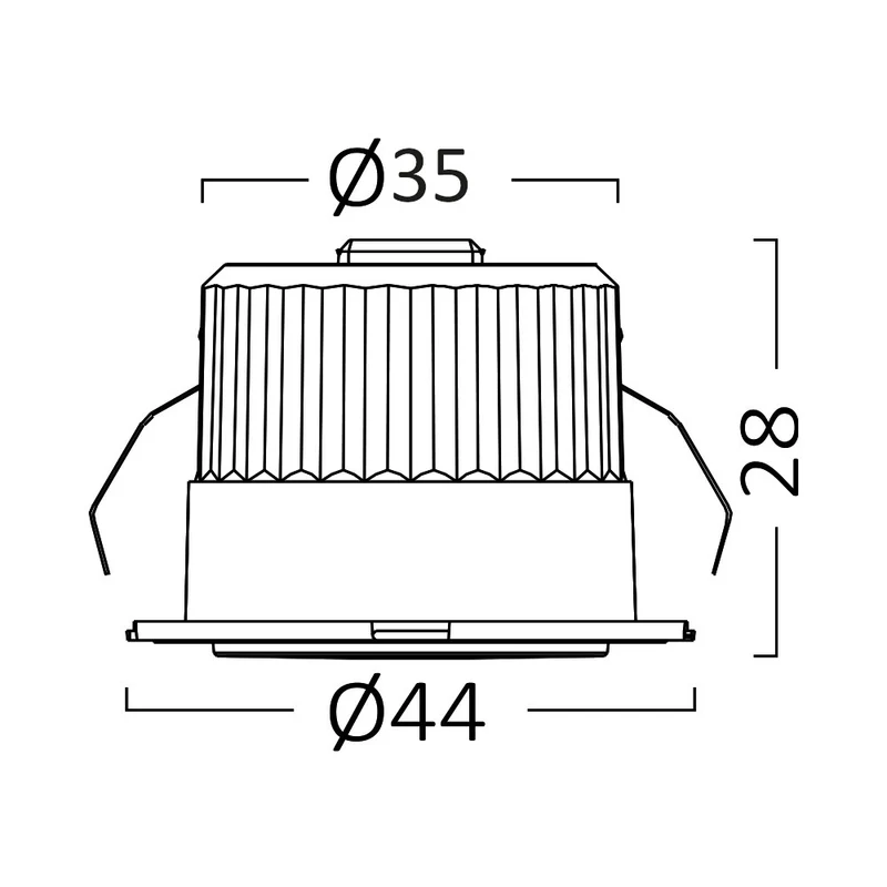 LED Einbauspot Mini 3W 240lm IP54 inkl. 4 Dekor-Ringe