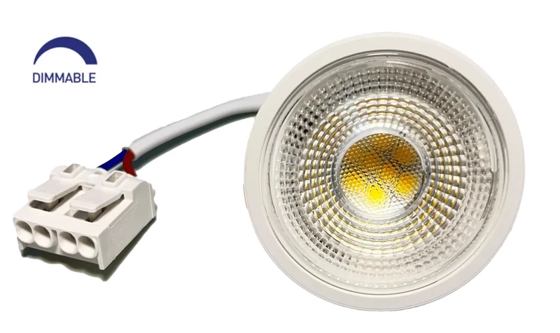 LED Flat Modul 7W 230V, klare Linse, dimmbar (geeignet für Einbaustrahler)
