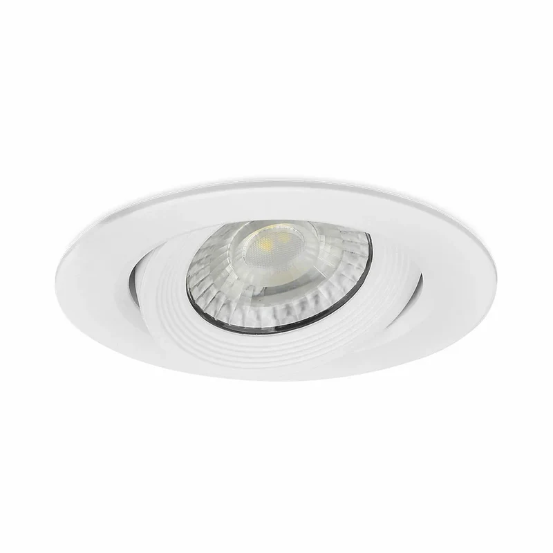 LED Einbauspot 5 Watt rund schwenkbar weiß/schwarz IP40
