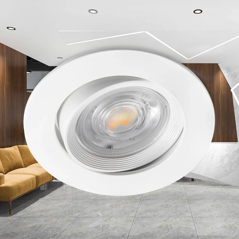 LED Einbauspot 7 Watt rund schwenkbar weiß dimmbar IP20