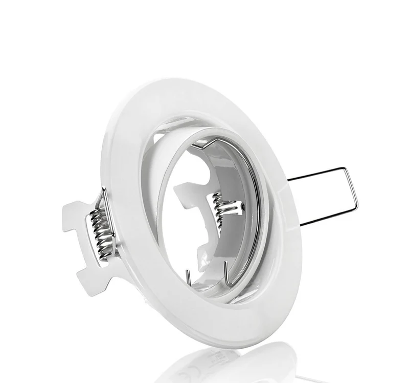Einbaustrahler Rahmen Weiß 68mm mit Feder