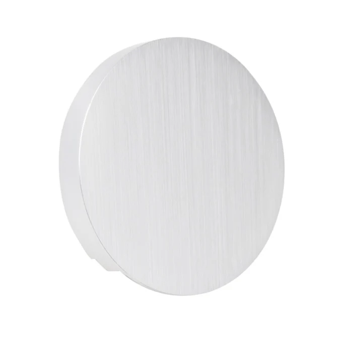 Stufen- Wegebeleuchtung rund, Aluminium geschliffen Downlight