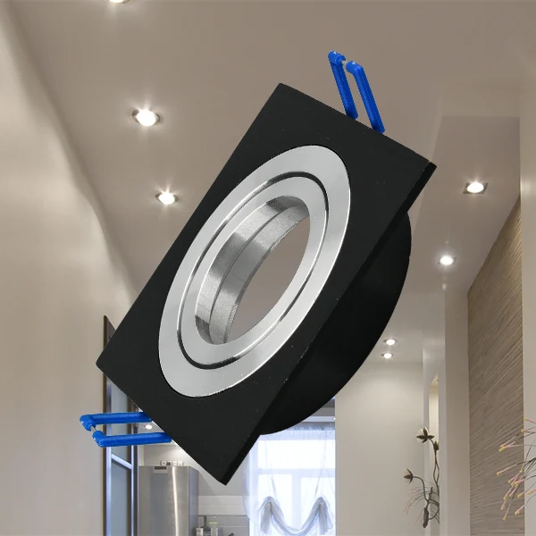 Einbaustrahler SPOTI S / eckig / IP20 / schwarz