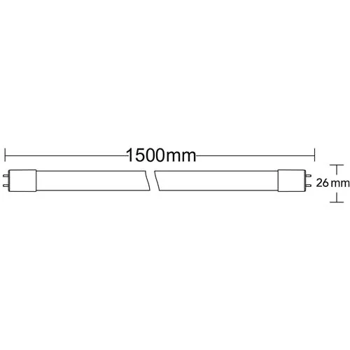 LED Tube G13 / T8 inkl. Starterbrücke 24 Watt, 2400 Lumen, 150 cm