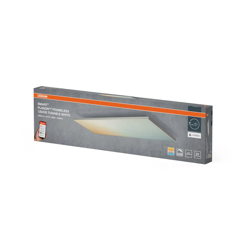OSRAM Matter SMART+ Planon Frameless Rectangular Tunable White 1200x300