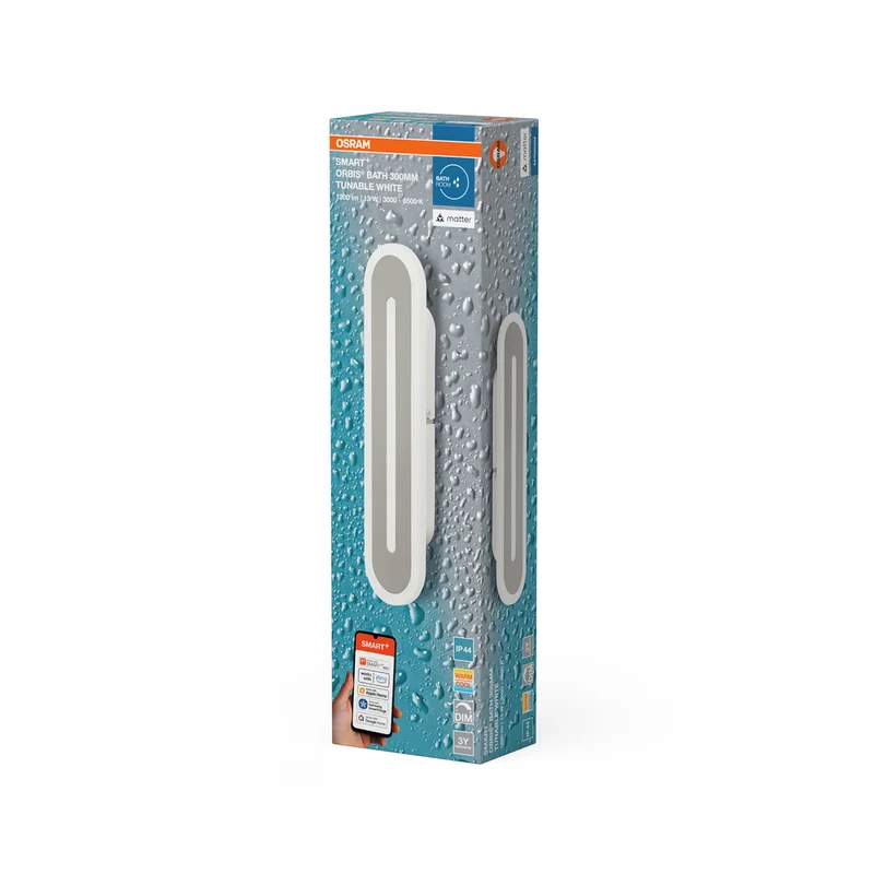 OSRAM Matter SMART+ ORBIS LED Bath Bad Wandleuchte 30cm Tunable Weiß 13W / 3000-6500K weiß
