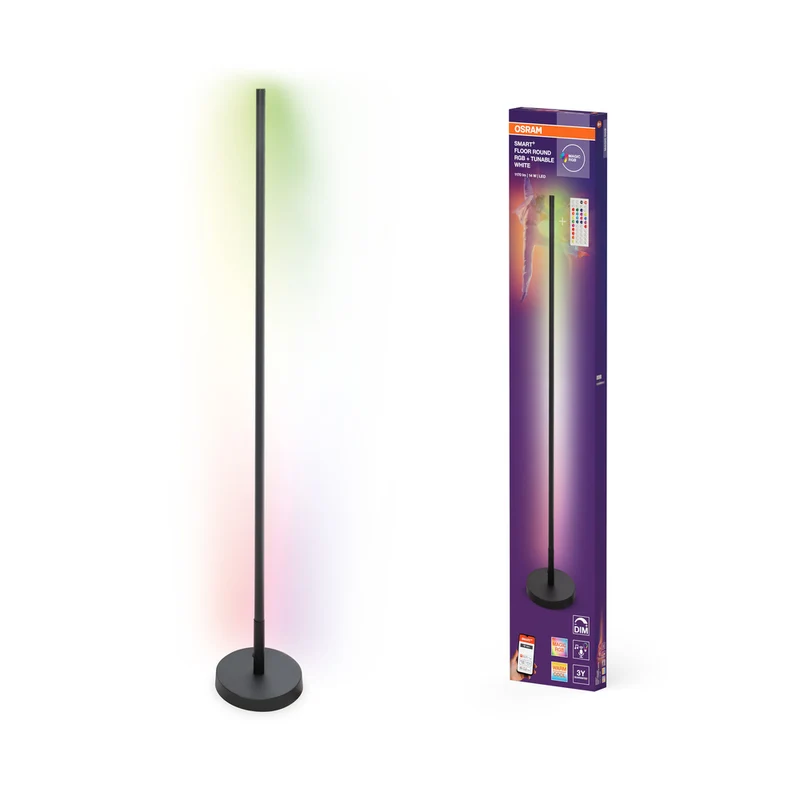 OSRAM SMART+ WIFI LED Stehleuchte, rund, schwarz, 14W