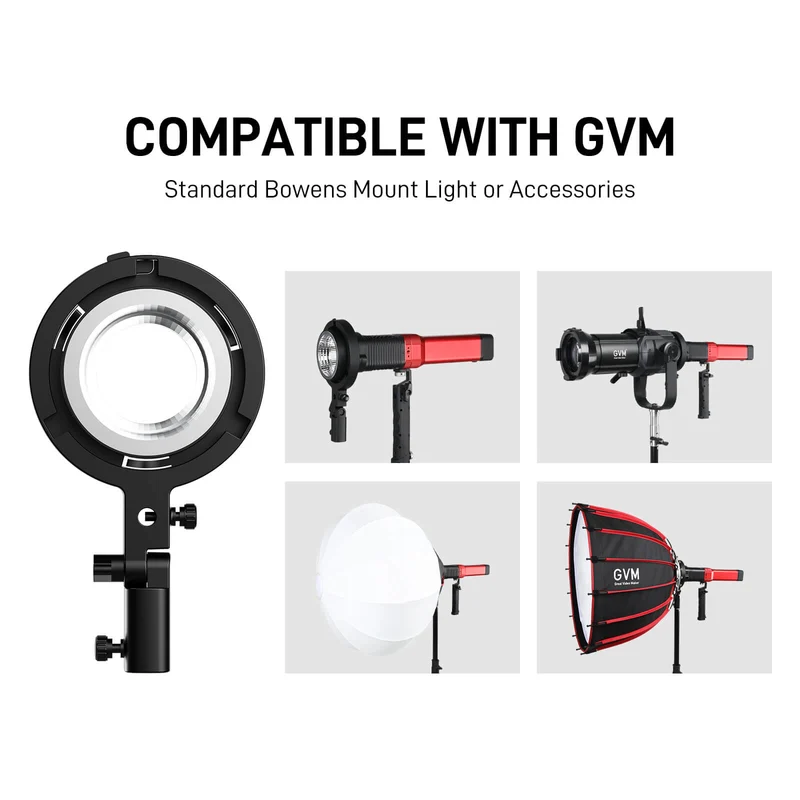 GVM Adapter Ring For for Pocket Light (GVM-PD60B/PD60C/PL60B/PL60C)