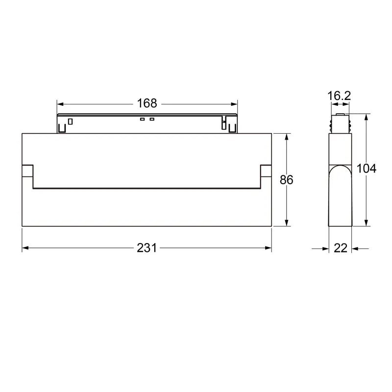 12W GapSpot-48V move weiß