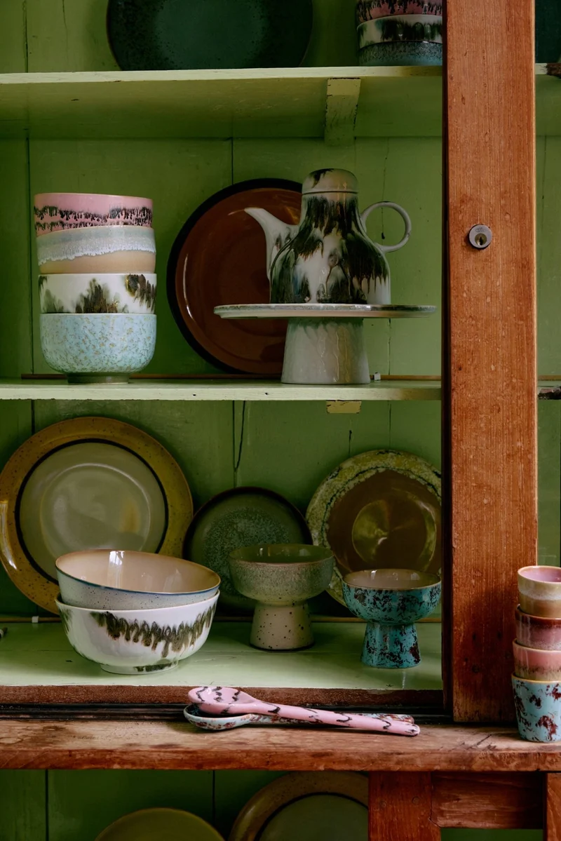 70's ceramics: Cappuccino Tassen Verve, Set von 4