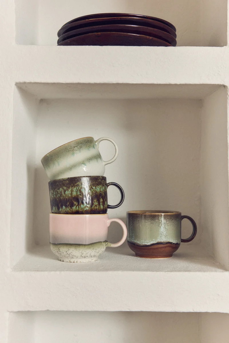 70's Ceramics: Teetassen Odyssey, 2er Set