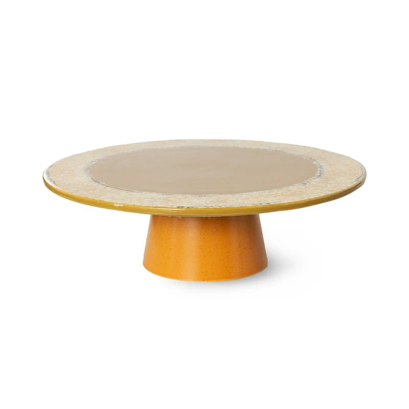 70's Ceramics: Kuchenplatte Papaya