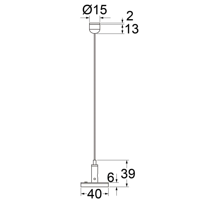 Seilpendel für 48V Stromschienen