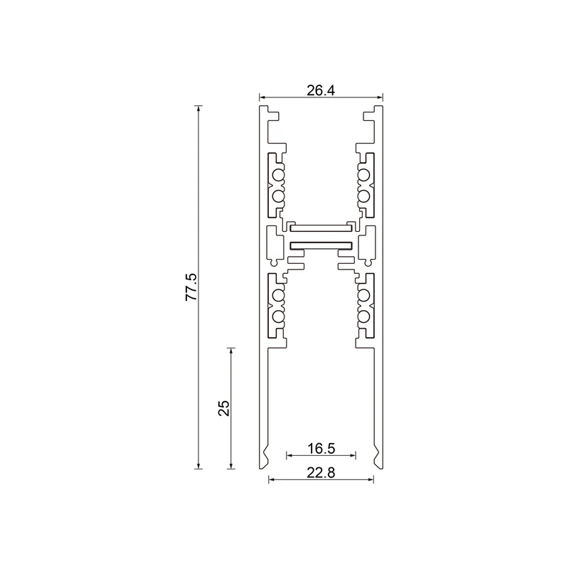 Stromschiene 48V Direkt/Indirekt