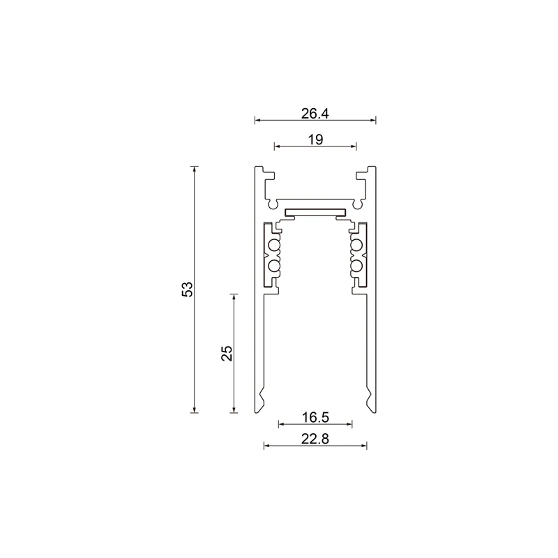 Stromschiene 48V hoch