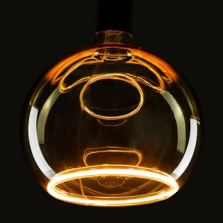 Floating LED Globe 125 gold
