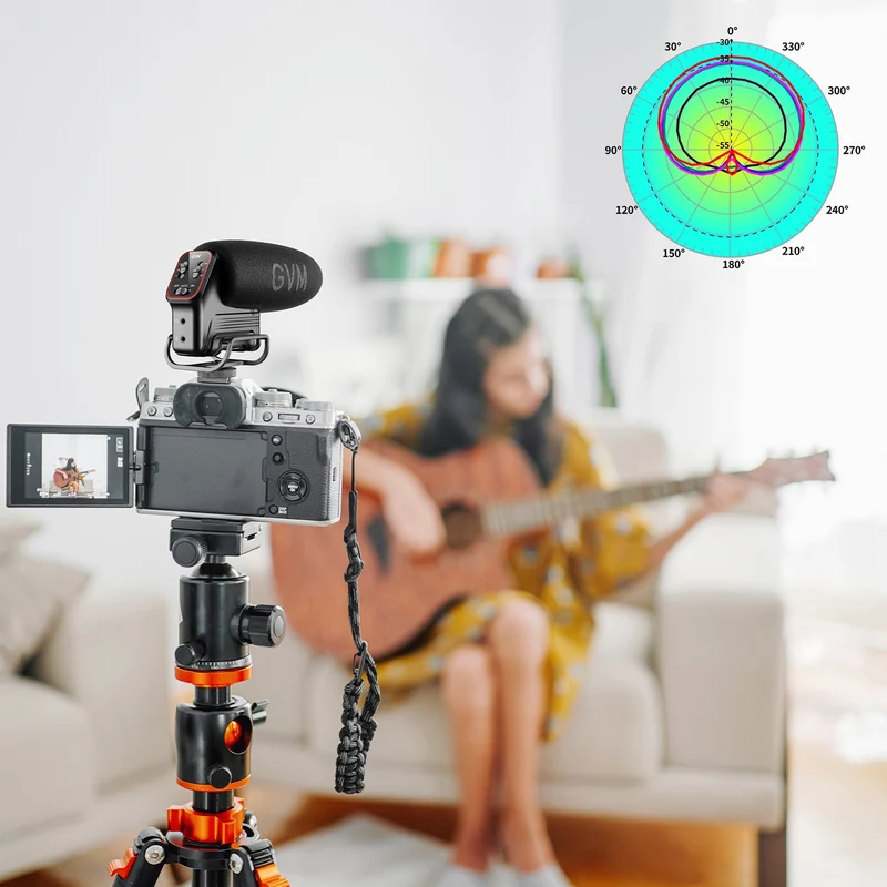 GVM QX-6 Camera-Mount Shotgun Microphone