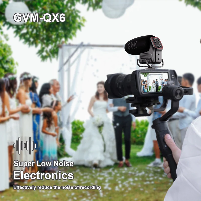 GVM QX-6 Camera-Mount Shotgun Microphone