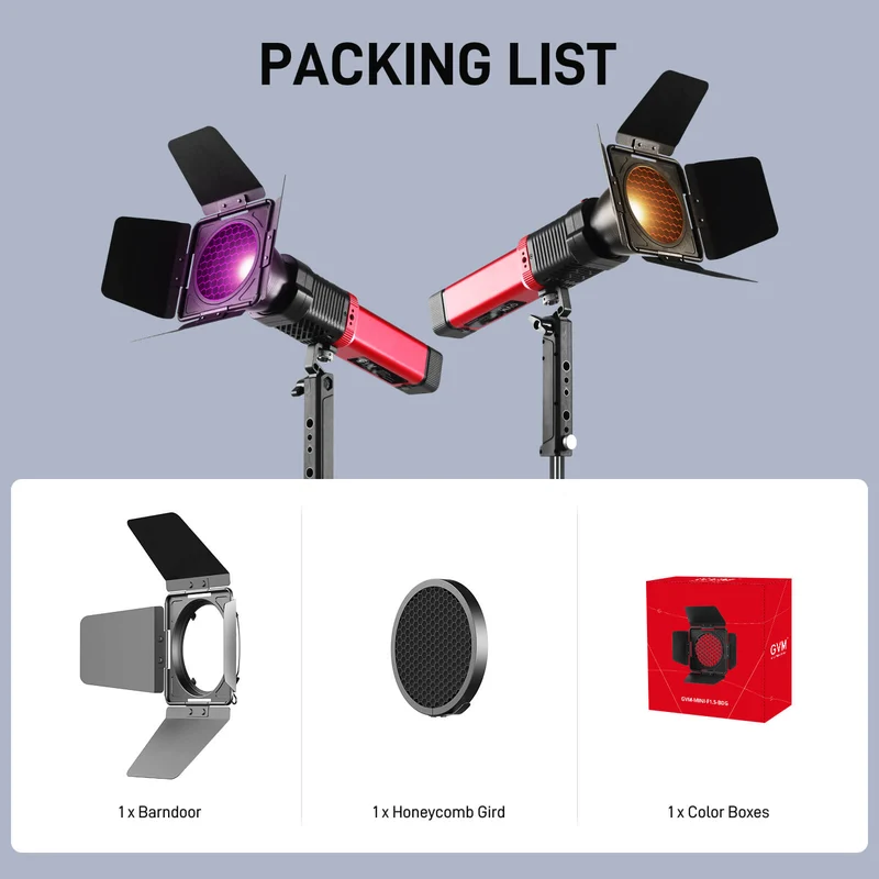 5mm Honeycomb cover + folding for Pocket Light (GVM-PD60B/PD60C/PL60B/PL60C)