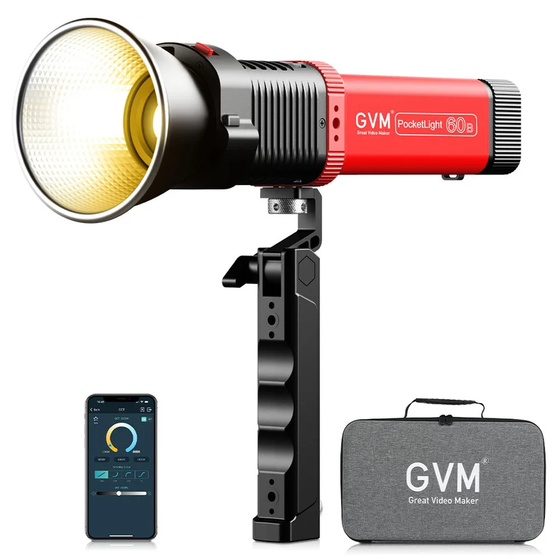 GVM PD60B 60W Hand-held LED Light Spotlights