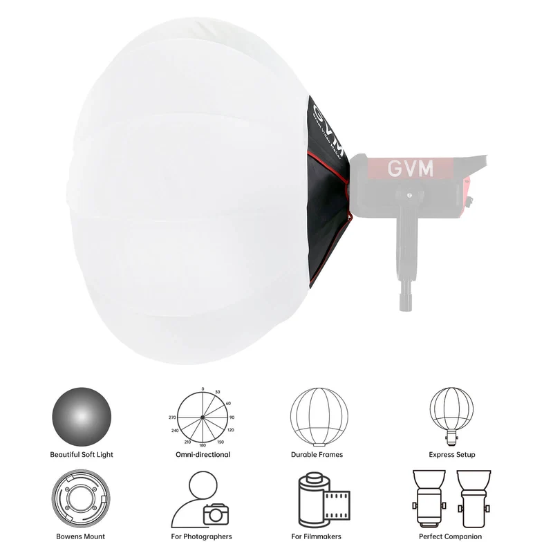 GVM DL85R Lantern Softbox (33'')