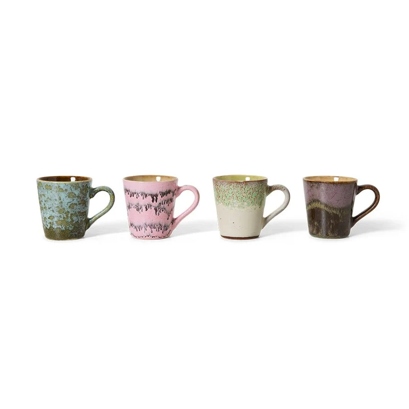 70's Ceramics: Espressotassen Brutalism, 80ml
