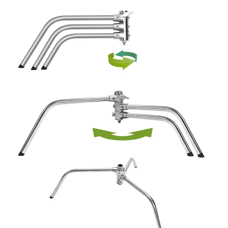 (Open Box) GVM C360 Turtle-Base C-Stand & Grip Arm Kit (10.5')