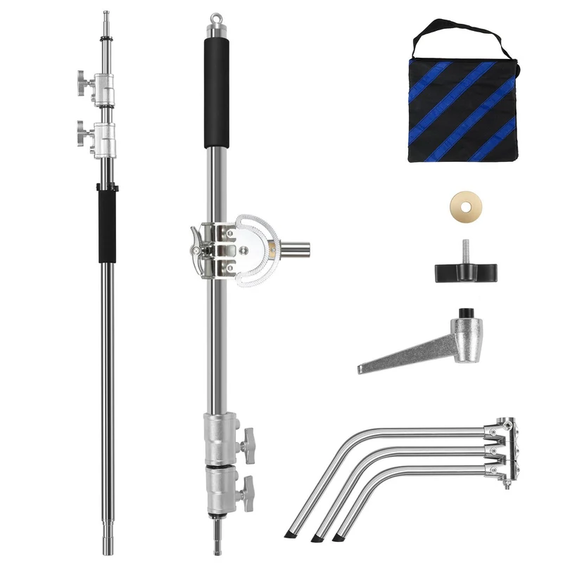 (Open Box) GVM C360 Turtle-Base C-Stand & Grip Arm Kit (10.5')