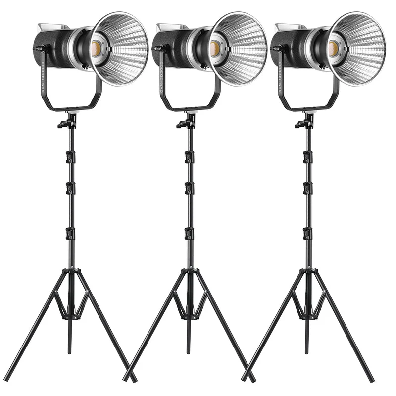 GVM-SD300D 300W Bi-Color LED Video Light High Power Monolight 3 kits