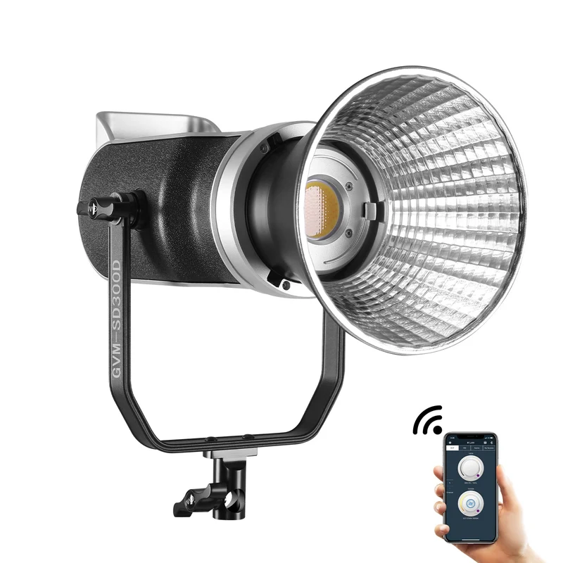 GVM-SD300D 300W Bi-Color LED Video Light High Power Monolight 3 kits